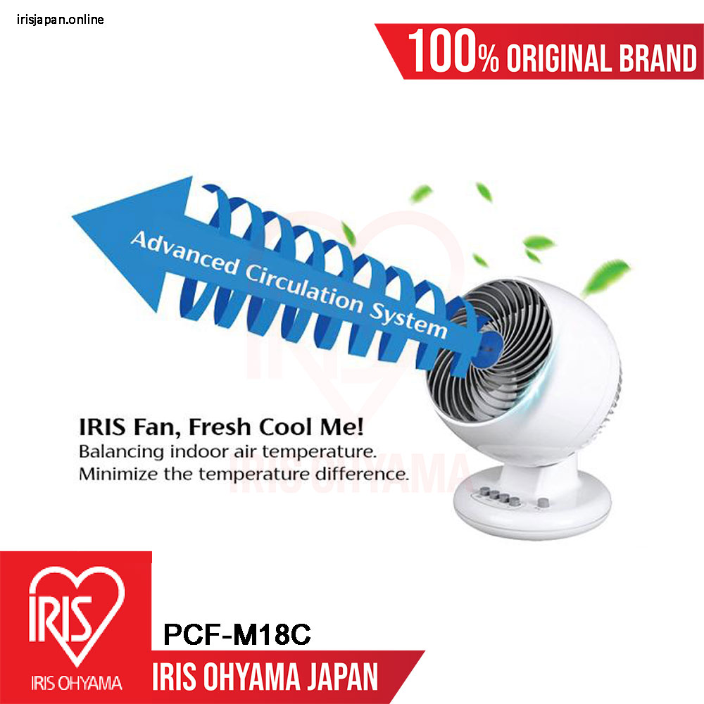 Desktop Oscillating Air Circulator Vortex Wind Fan (PCF-M18C)